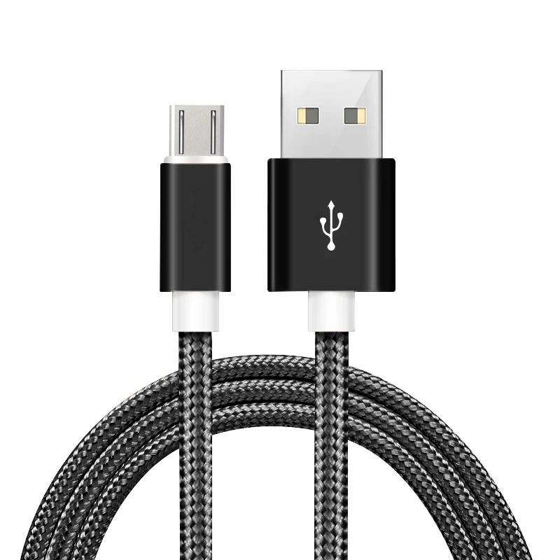 Factory Price Custom Nylon Braided best fast Charging Data Cable for Android USB Cable