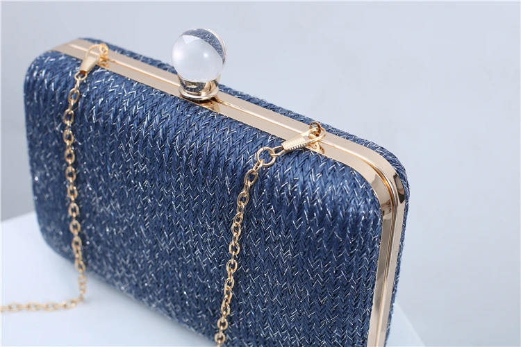 New design high-class wedding dress handbag evening clutch bag with bead