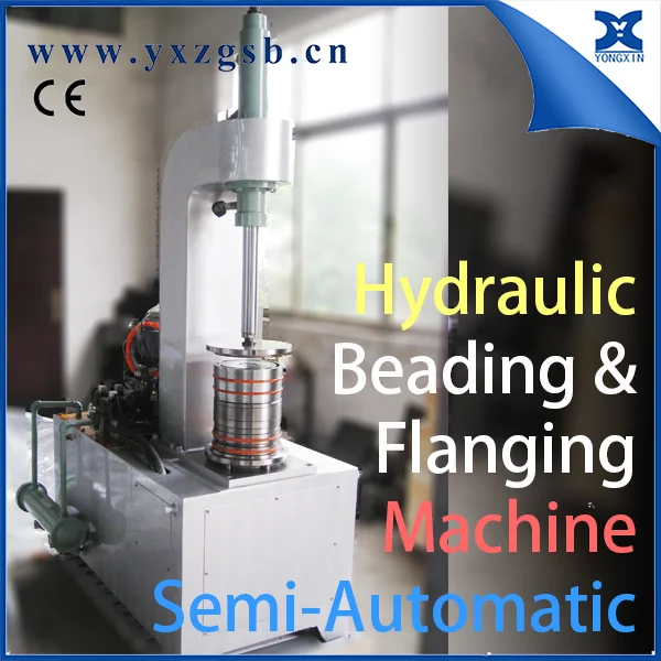 Tailor Made Semi-Automatic Pedal Hydraulic Drive 18L Steel Pail Beading and Flanging Forming Machine for 10-20L Pail Making