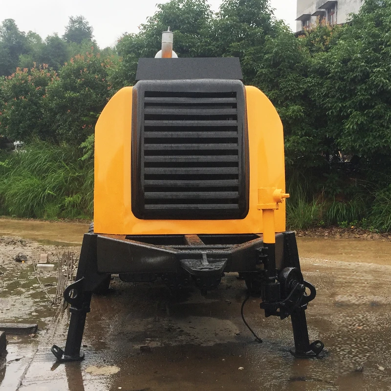 2016 моделей б/у, дизельная мощность, портативный прицеп, монтируемый бетононасос без грузовика, для продажи