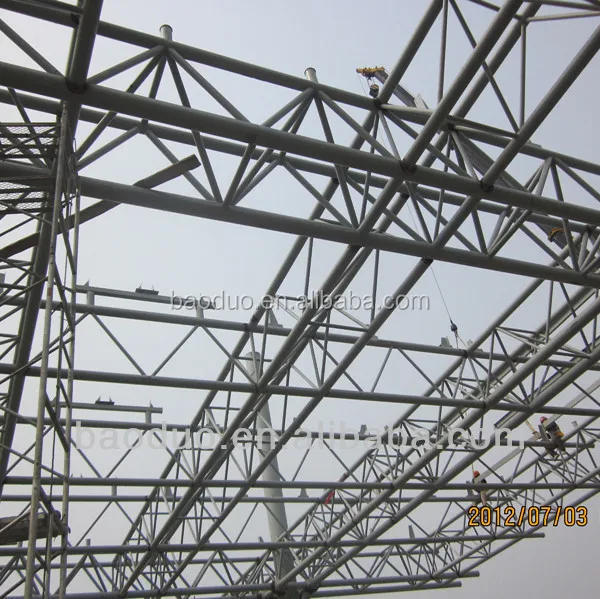 
Light Weight Steel Structure Frame Building with Steel Roof Truss 