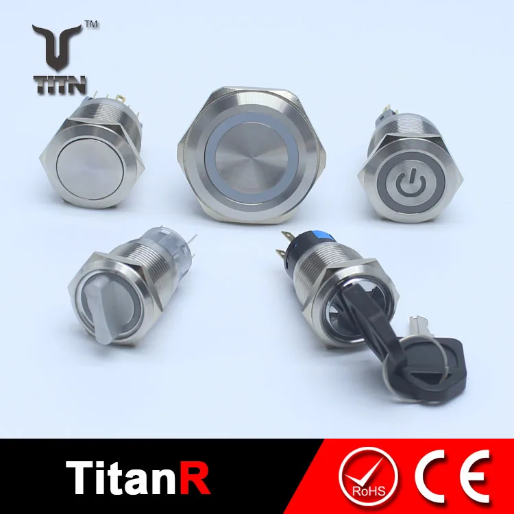 10mm magnetic push button switch and buttons