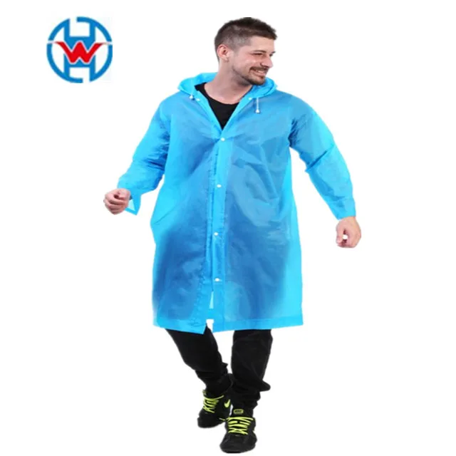 Fashion eva Raincoats For Adults Reusable Raincoat custom Logo 100% Waterproof Raincoat