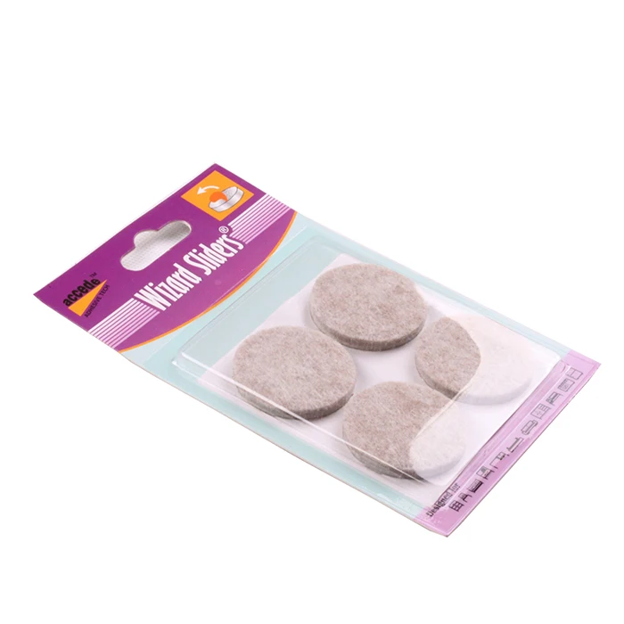 Wholesale new products self-stick bulk furniture round adhesive Felt Pads for hard surfaces chair legs