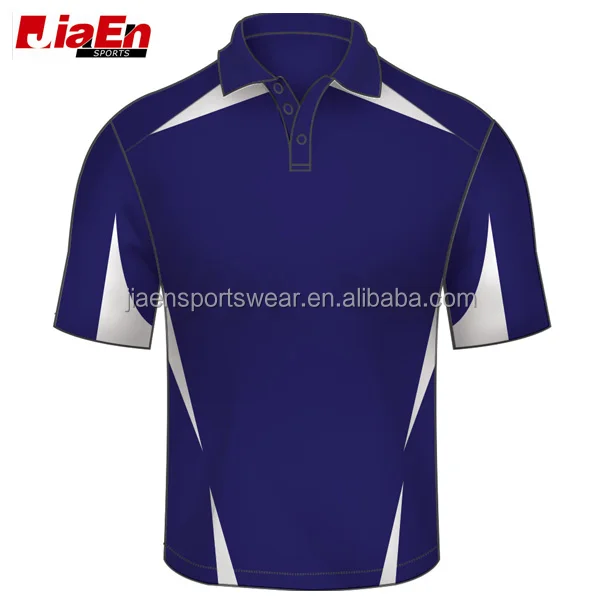 high quality sublimation custom new zealand cricket team jersey designs royal blue cricket jerseys