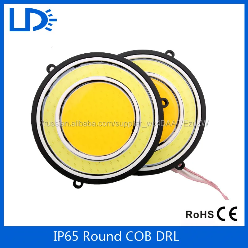 Универсальный авто drl гибкие СВЕТОДИОДНЫЕ Фары Дневного Света COB День Огни Мягкая DRL, Пригодный Для Honda Toyota VW