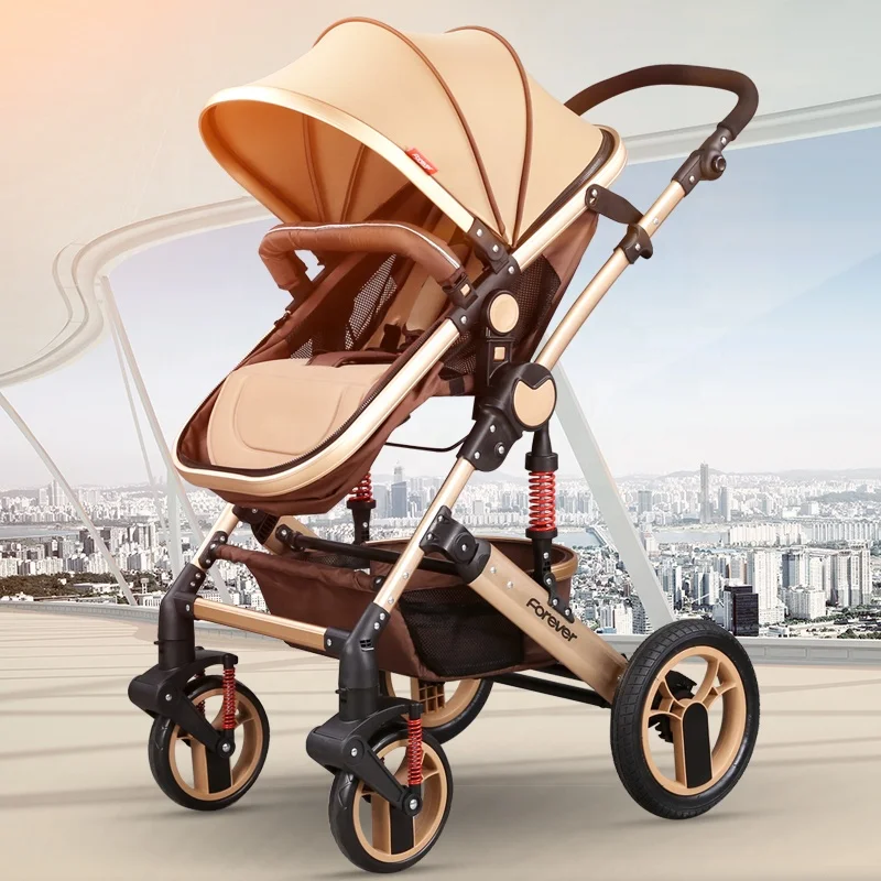 FOREVER Aluminum Alloy Lightweight High Landscape Travel Foldable Baby Pram the Luxury Stroller Infant Carriage