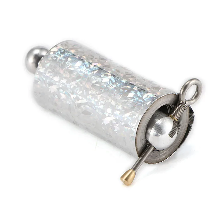 Персонал портативный боевые искусства сотрудников Опора металлический Высокая эластичность стали Серебряная ручка 110 см растягивается волшебную уловку карман