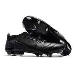 2019 Best sports shoes edition genuine leather soccer sports men football shoes
