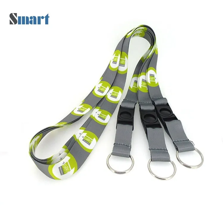 Heat Transfer Printed Plastic Id Holder Lanyard Id Card Holder Neck Rope