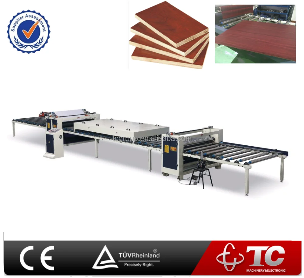 
China Foshan TC MDF PVC paper laminating machine cold glue 