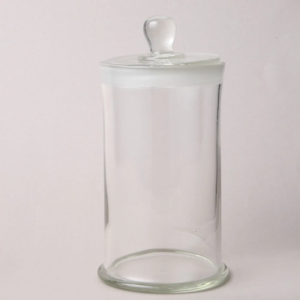 HUAOU 180x450mm Specimen Jar with Knob and ground-in glass stopper