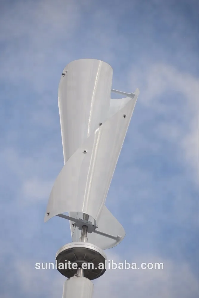 400W 500W 800W wind solar hybrid power system Vertical axis wind turbine spiral wind generator