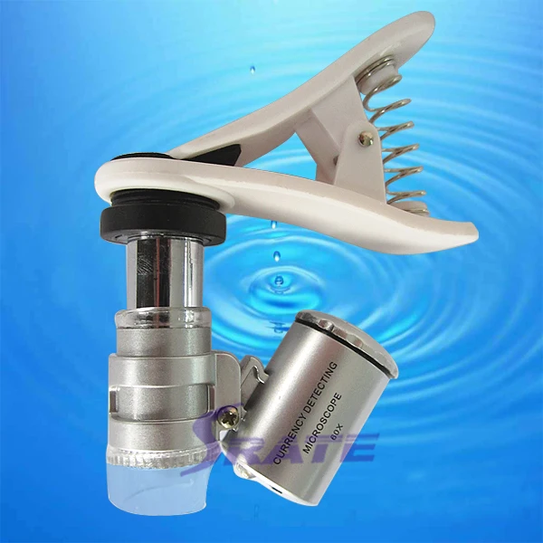 NO.9882SP 60X карманный микроскоп клип для мобильного телефона