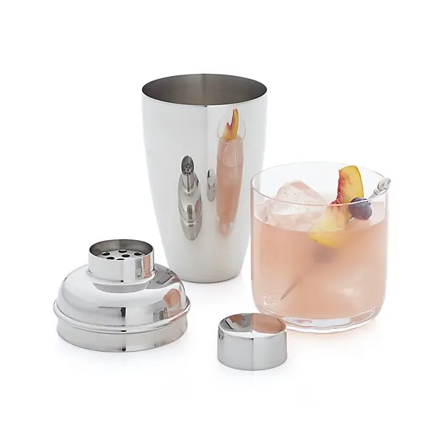 Бостонский шейкер с зеркальной отделкой из меди, шейкеры для коктейлей из нержавеющей стали цвета розового золота, 16 унций