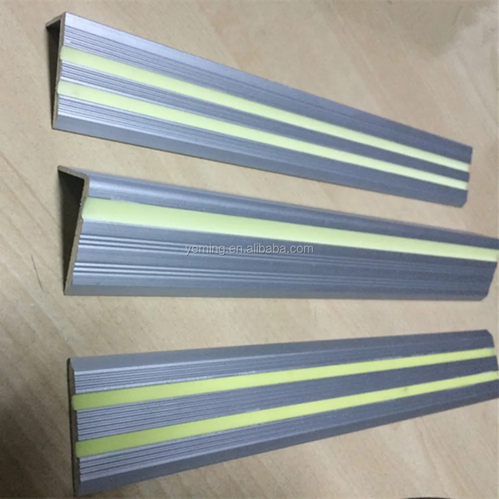 
Photoluminescent aluminum strips/Glow in the dark stair nosing 
