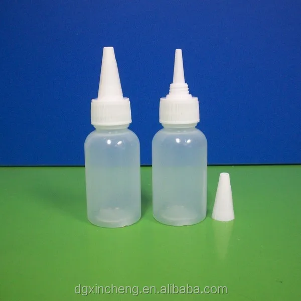 60ml HDPE plastic bottle liquid bottle with 20 mm/410 neck twist cap