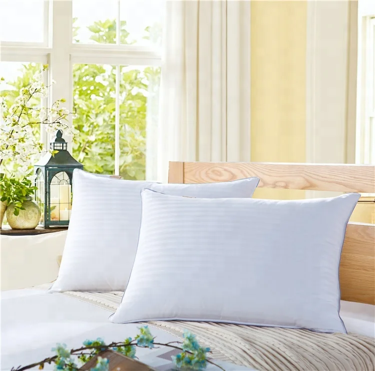 Feather Pillows Goose Feather Pillow Wholesale Promotional Best Selling Factory Price Almohada Hotel Soft Down Adults Neck 50pcs