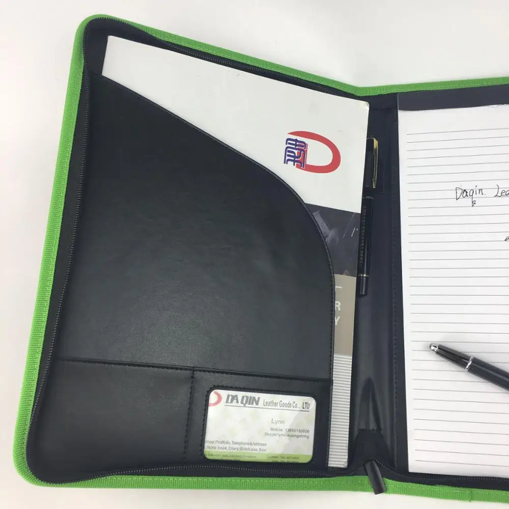 Wholesale Classic design nylon business document holder zipper portfolio document bag laptop sleeve felt A4 file folder