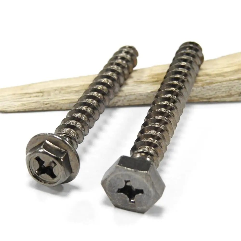 
Manufacturer Carbon Steel M7 M8 Large Self-tapping Hex Head Wood Roofing Screws sizes 