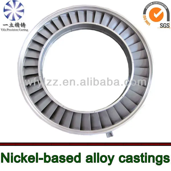 Nickel-based alloy guide vane used for turbine generator