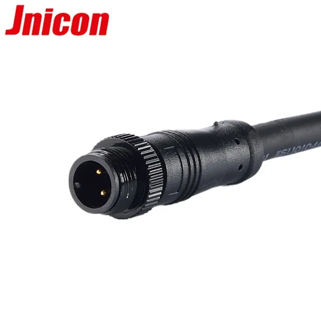 M12 4 Pin Electrical Cable Connector, Waterproof Connector with Cable for LED Strip