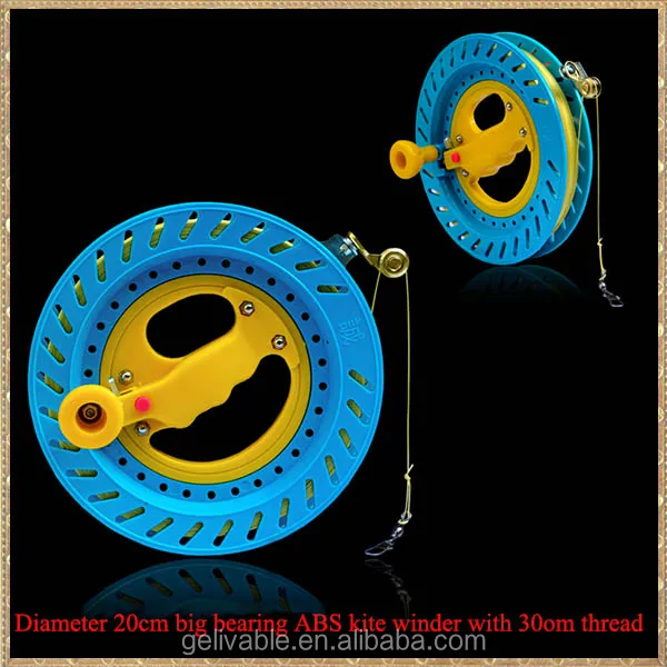 kite reel winder with thread