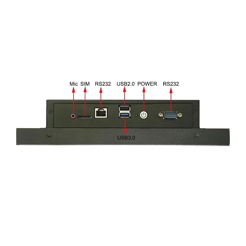 Fanless 10.4 Inch Industrial Resistive Touch Screen PC Panel with Built-in 4G Module