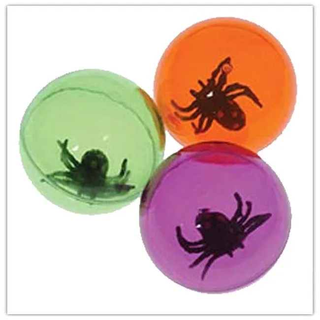 TPU water bouncing ball with spider inside for unique novelty Hallloweens gifts toys