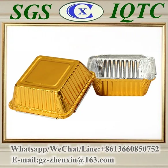 Takeaway oven safe fast food packaging disposable aluminum foil container