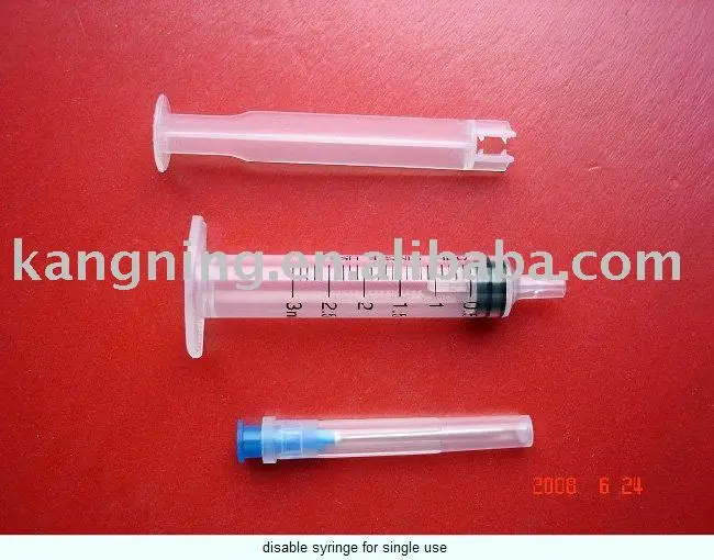 Self destruct syringe & Auto-disable syringe,3ml