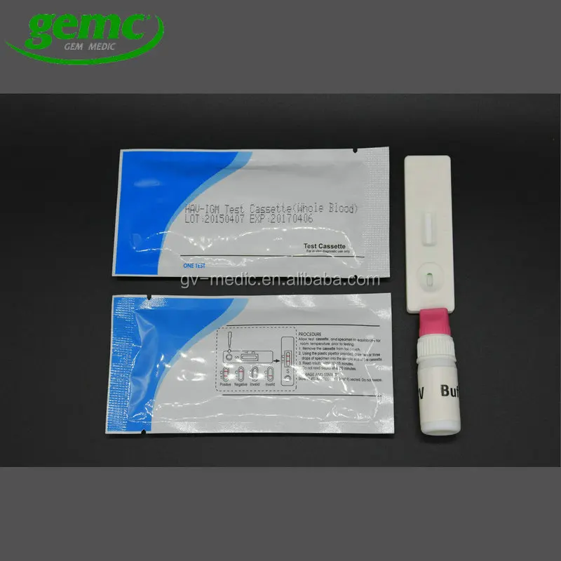 factory supply home use hospital  use medic kit  low price test strips brand new hpv HAV-IGM laboratory rapid test kits