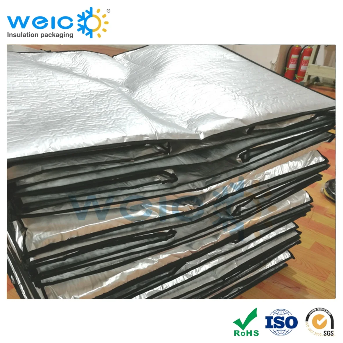 Insulation Material Reusable Waterproof Thermal Insulated Pallet Cover For Transportation