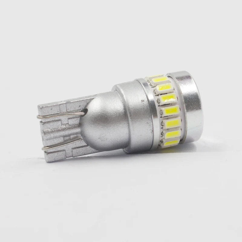 T10 168 White 18SMD 3014 1SMD 3030 Chip 12V LED Interior Plate Light T10 Interior SMD Light Bulbs License Plate Light T10 W5W