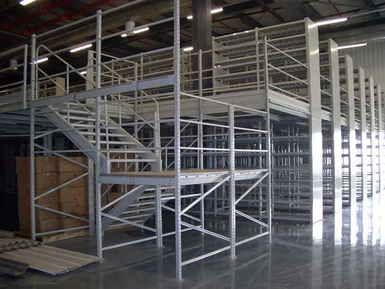 heavy duty Multi-tier Steel Platform Steel Floor And Steel Grating Mezzanine Floor Racking System