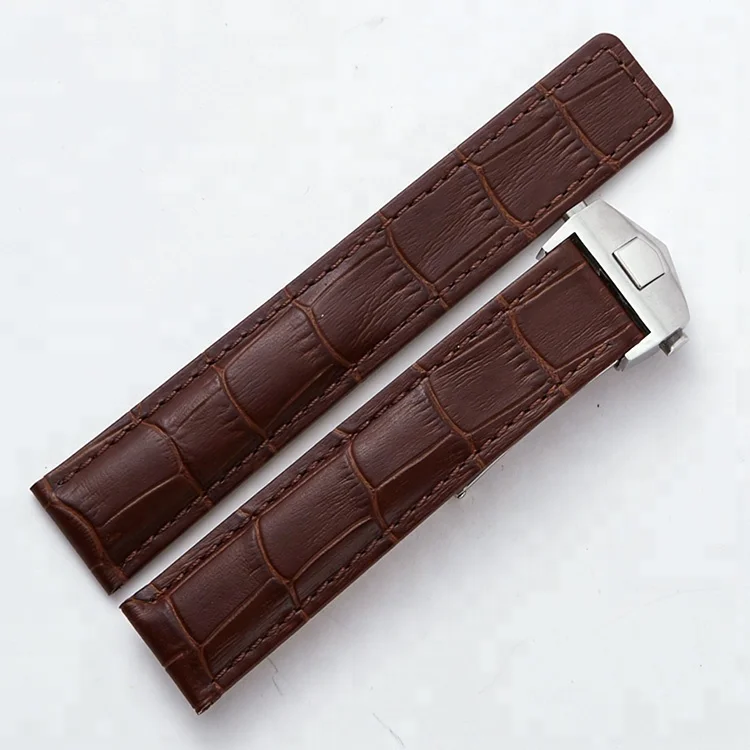 
Promotional vintage genuine leather men women watch band strap for TAG heuer omega watch 