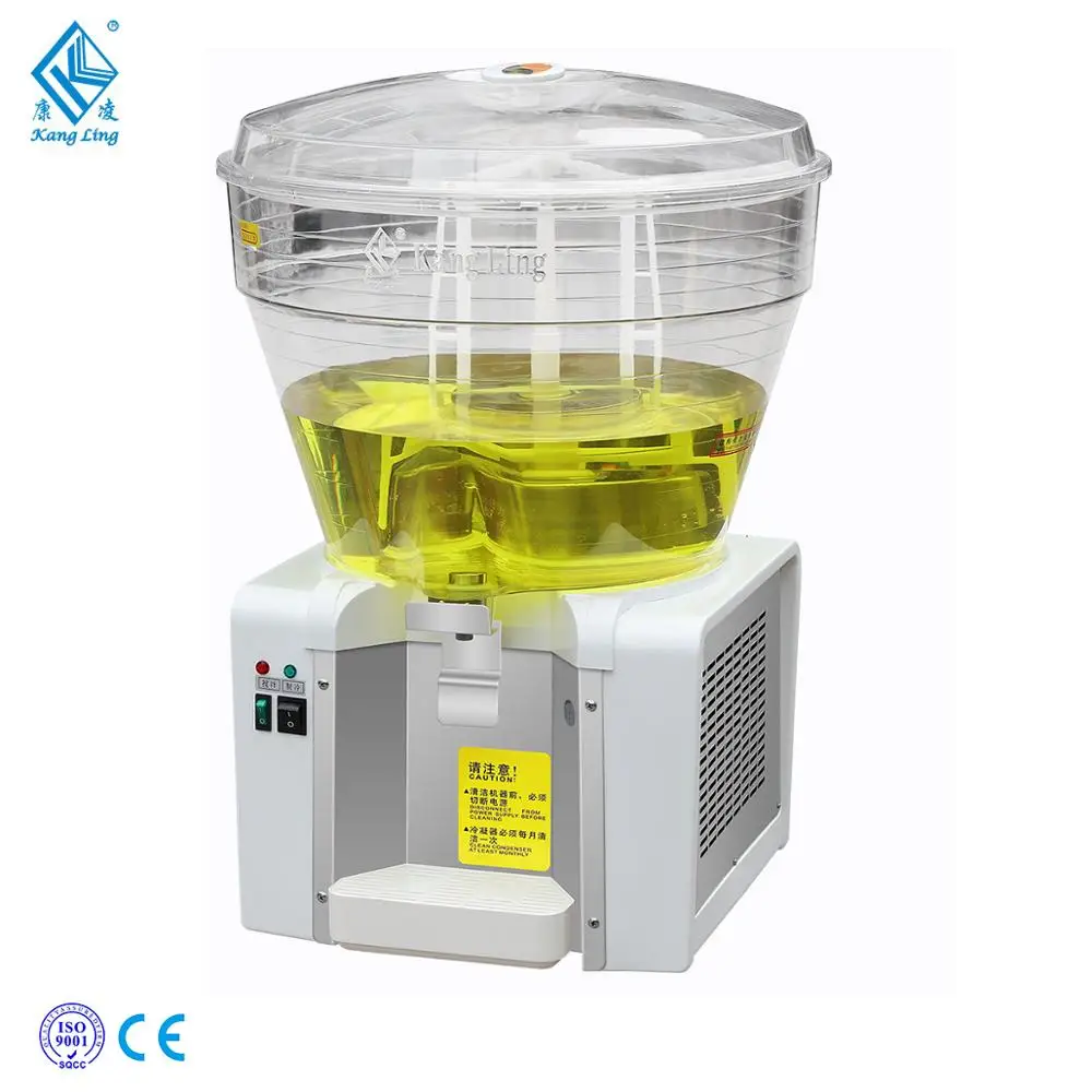 18L Refrigerate Commercial stirring type Cold  Beverage Juice Cold Frozen Soft Drink Dispenser Machine