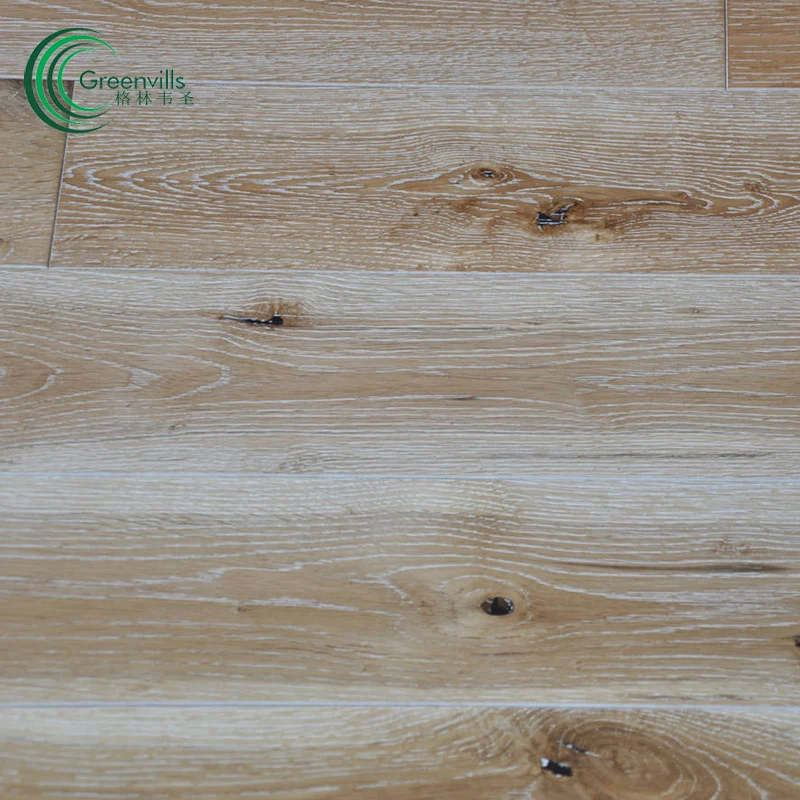 
3/4 inch hardwood floor board European oak smooth/brushed natural solid wood floor 