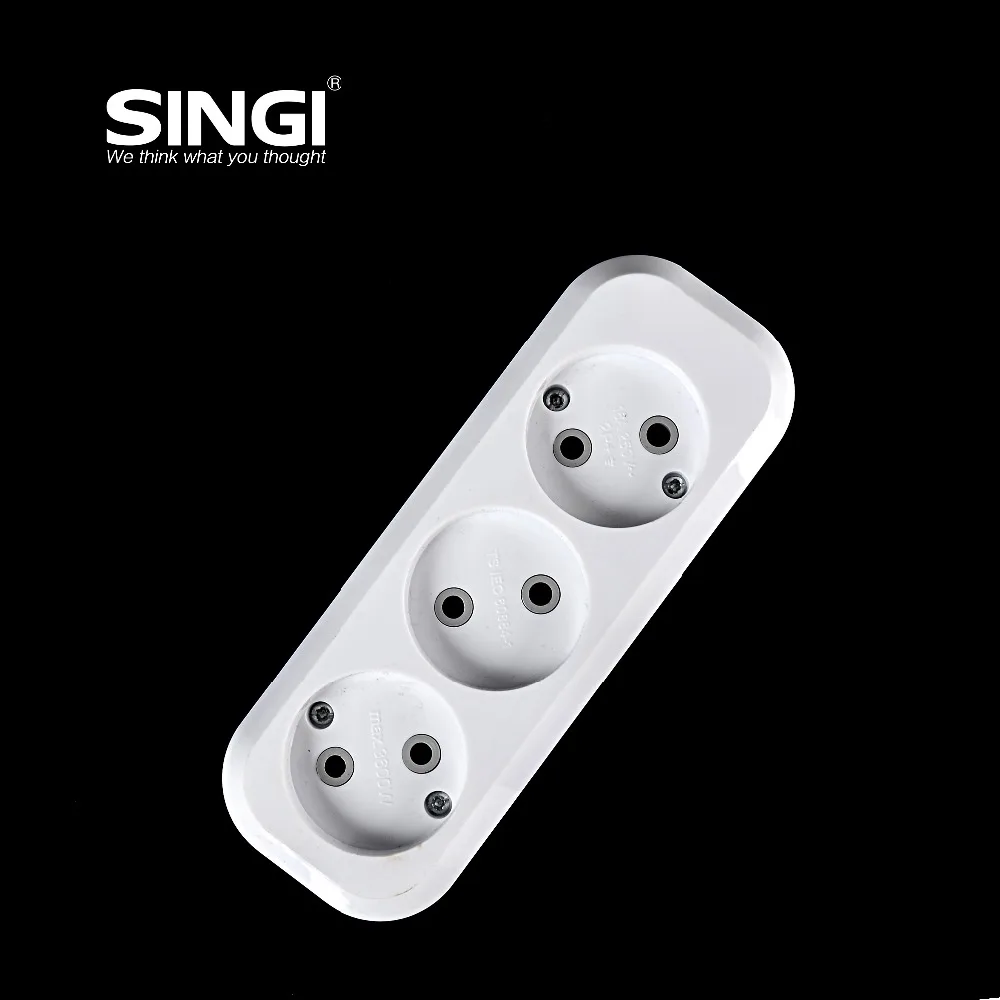 3 Way Color Multi Plug Electrical Power Extension Socketextension smart power strip electric socket