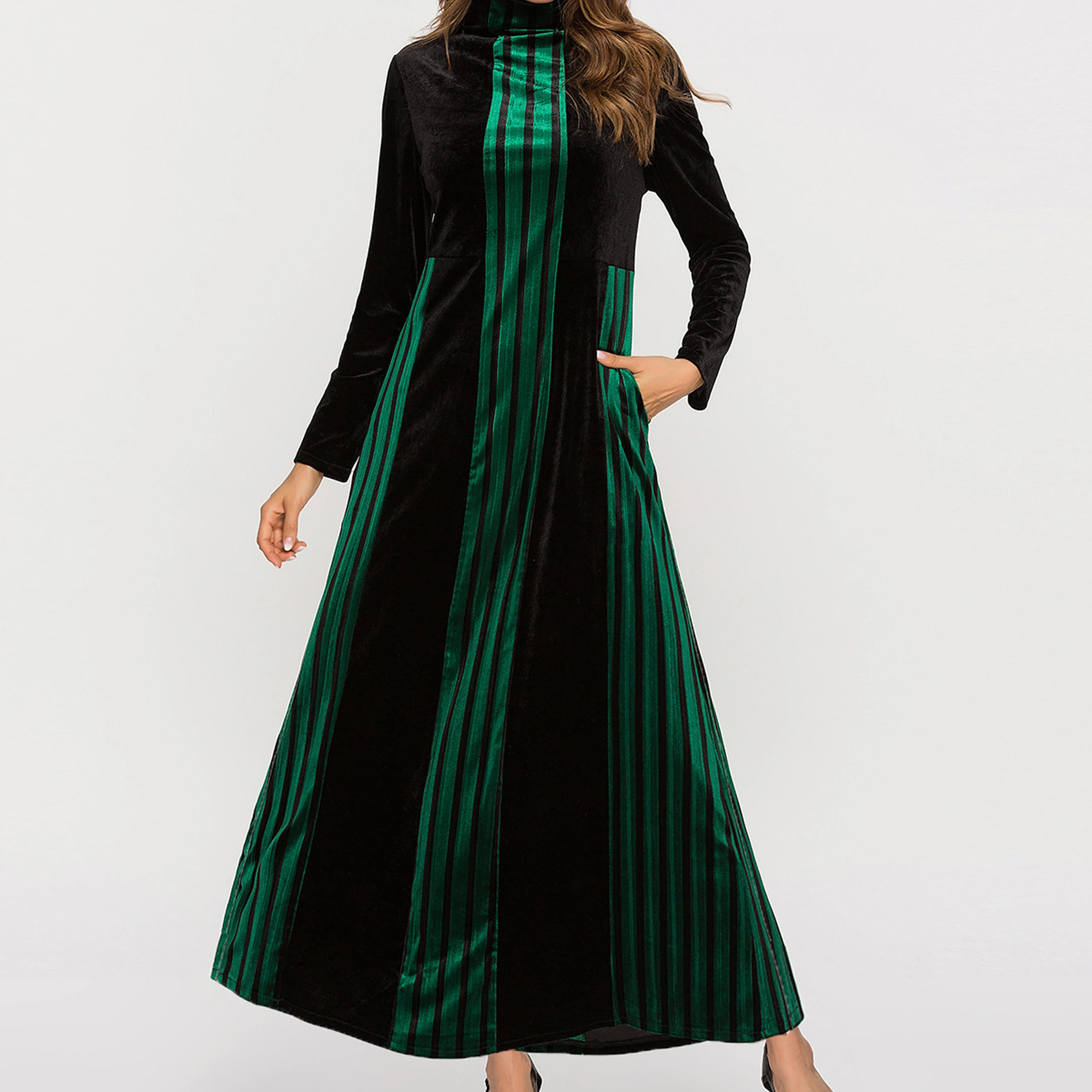 New Style  Velvet Other Dresses  Abaya Muslim Dress For Women