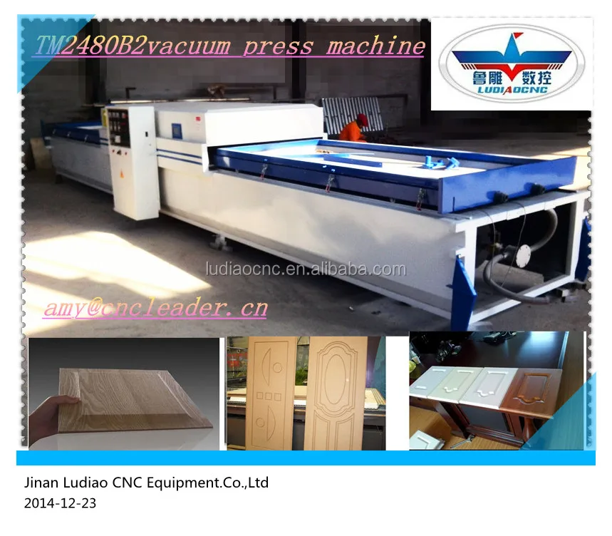 Шпон двери кожи вакуумный ламинатор машина давления жары / пленка пвх вакуумный ламинатор пресс машина цена /