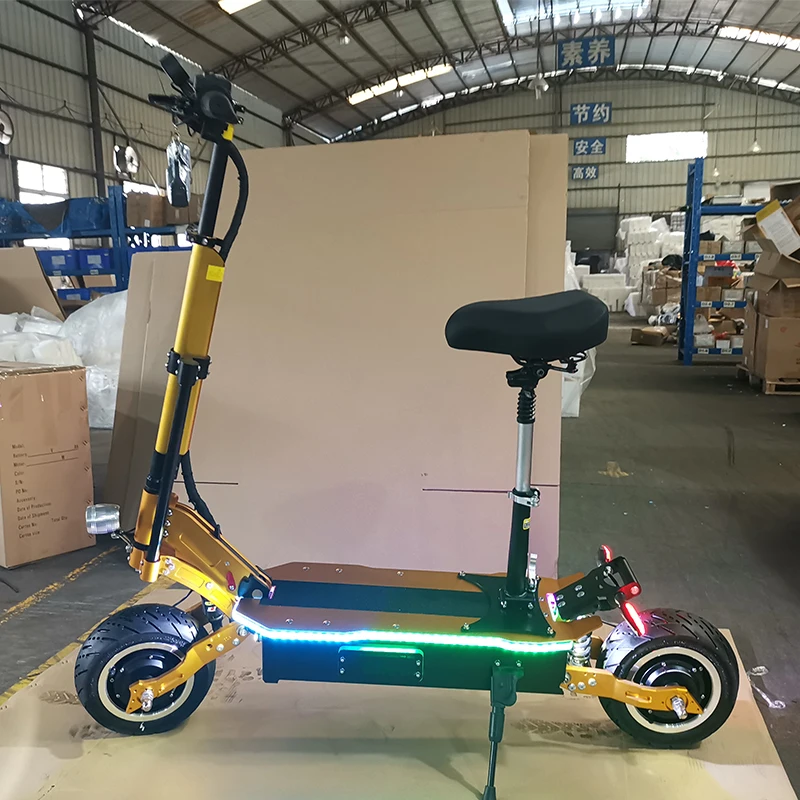 [USA EU stock] YUME X11 New Update Golden Vession e- scooter 60V5000W dual motor foldable  adult electric scooter