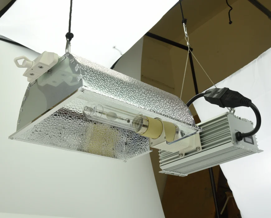 315w Ceramic Metal Halide  Plant Grow Light Hood Fixture System With DE Socket for greenhouse and hydroponics