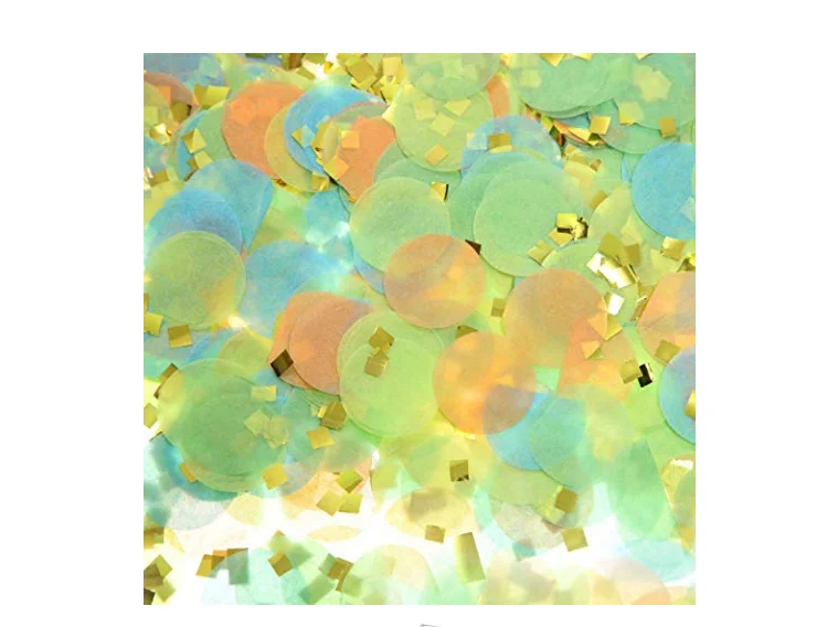 Funny Party Decor Beautiful Unique Colorful Round Paper Tissue Confetti For Wedding Party