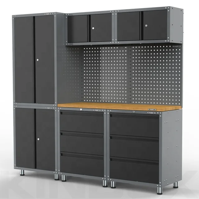 
Kinbox 9 Pieces Garage Cabinet Professional Quality tool Cabinet Manufactures 