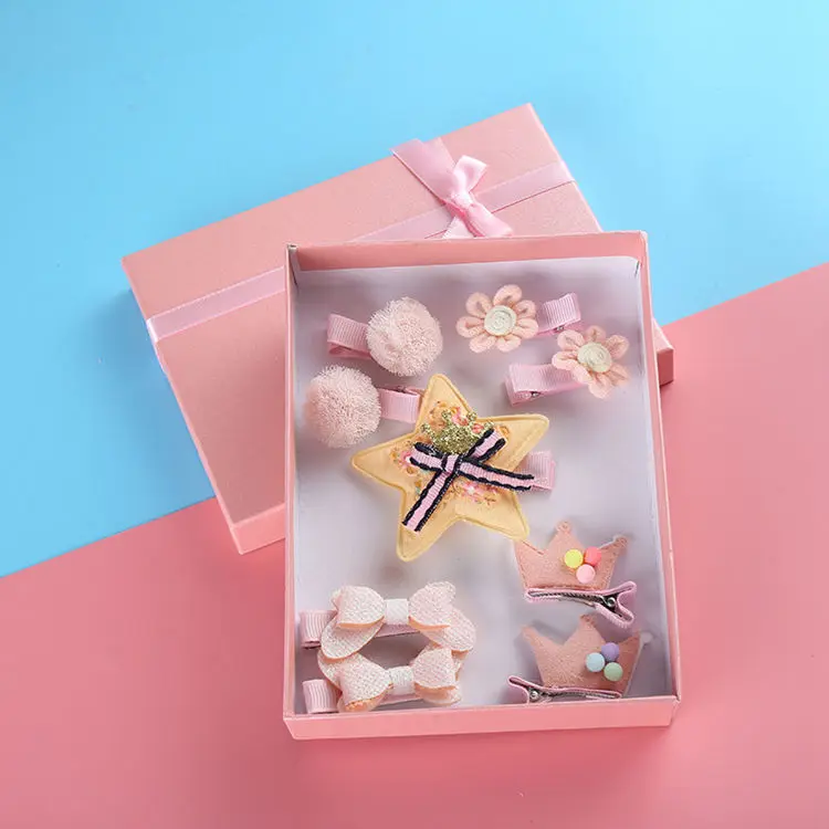 Новое поступление, 10 подарочных комплектов, Классическая принцесса, Детские аксессуары для волос оптом для девочек