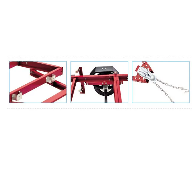 8x4 Foldable Utility Trailer Small Trailer Red Trailer