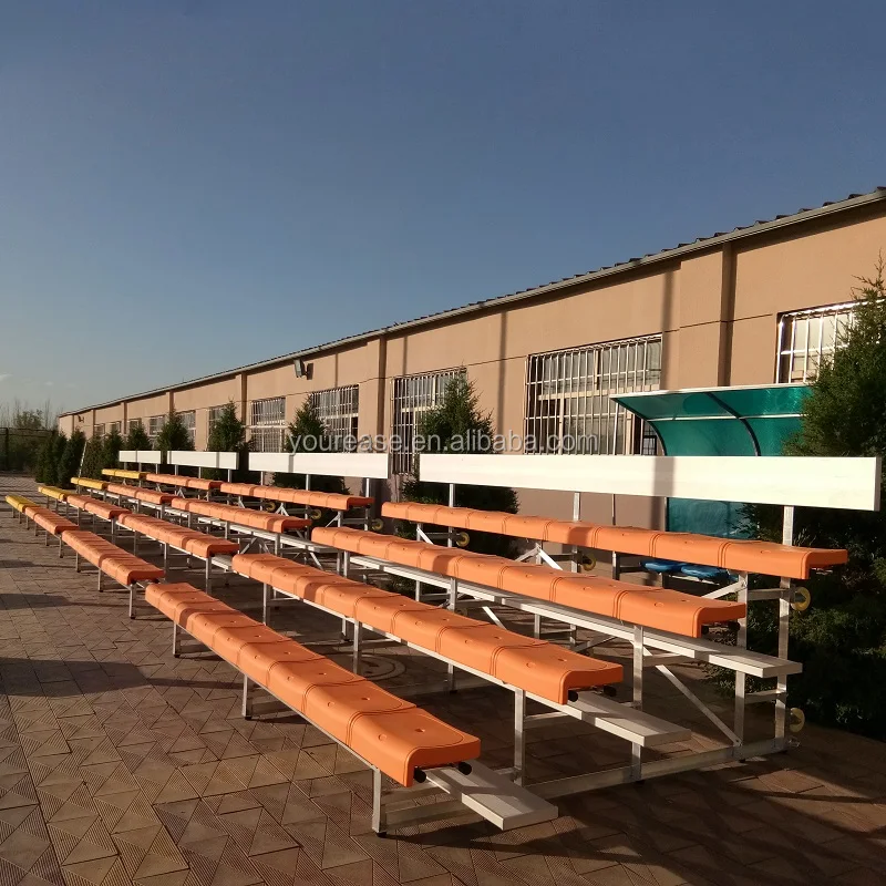 Outdoor aluminum grandstand the metal structure bleachers