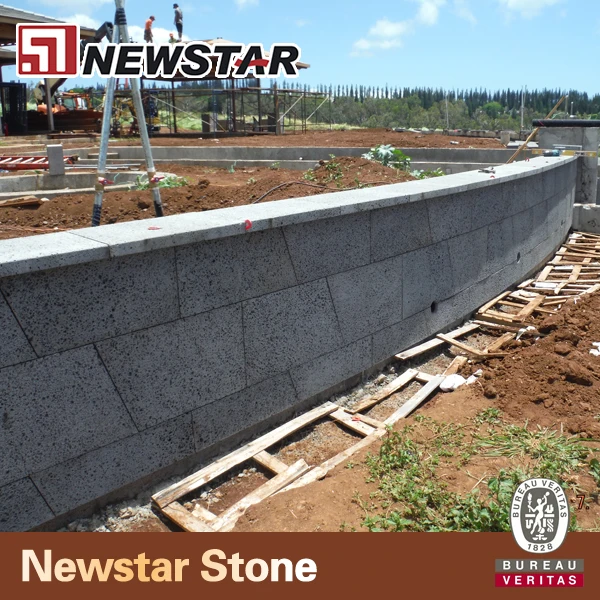 
Cut to size basalt tile black lava bricks for garden 