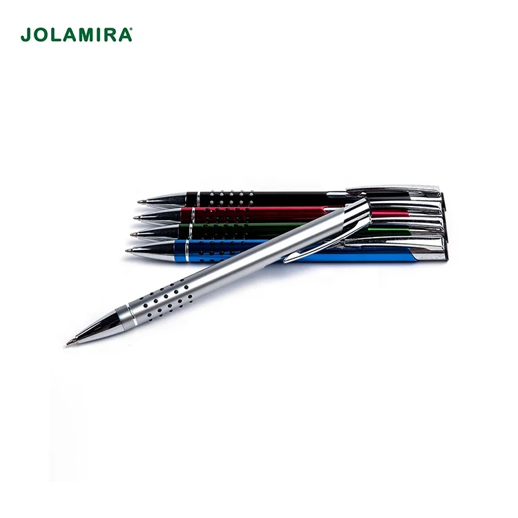 
Classic business rubber dot grip luxury click promotion ballpoint metal design pen with custom logo 